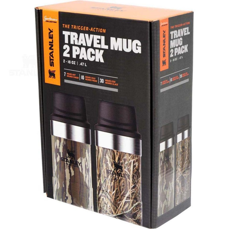 Stanley Classic Trigger-Action Travel Mug Twin Pack | 16 OZ Coffee & Tea | Danmark_S1264